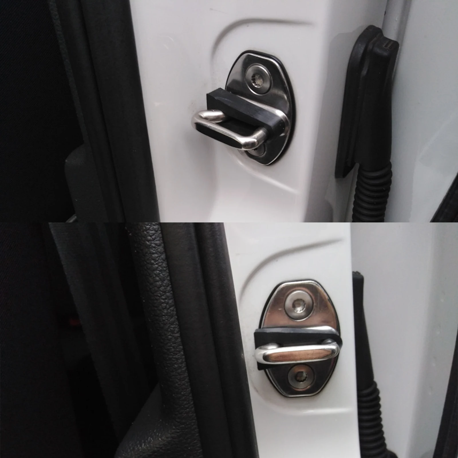 Car Sound Deadener Damper For VW Golf Polo T5 Bora Caddy Jetta Multivan Passat Scirocco Tiguan Touran Door Lock Buffer Deadening Car Sound Deadener Car Door Lock Damper