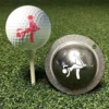 Funny Adult Humor Signal Golf Ball Marker Alignment Tool Stainless Steel Models Ball Line Template Alignment Training Aids Tool 5