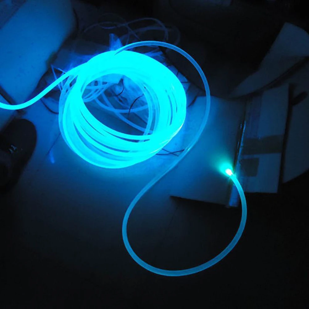 PMMA 1M/2M/3M Side Glow Optical Fiber Cable 1/1.5/2/3/4mm Diameter Car Optic Cable Ceiling Lighting Lights Bright Party Light fiber optic cable