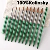 New High Quality Kolinsky Acrylic Nail Brush New Product Metal 100% Pure Kolinsky Brush for Acrylic Nails Sizes 2-18 Nail Tool 6