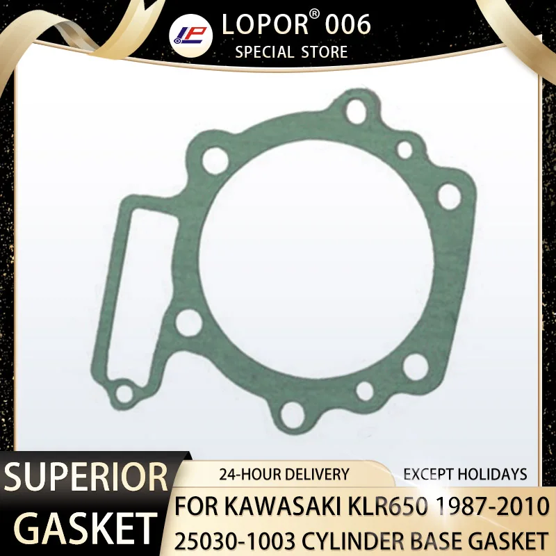 Lopor Motorcycle Engine Crankcase Cylinder Base Seal Gasket For