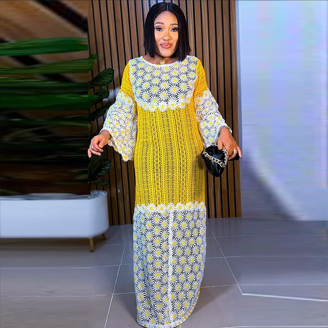 Amaka Lace Boubou Long Dress