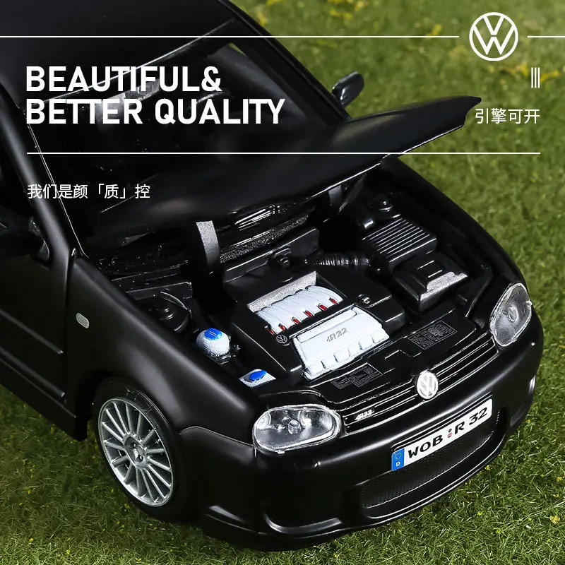 Maisto 1:24フォルクスワーゲンvwゴルフr32合金車モデル,車の