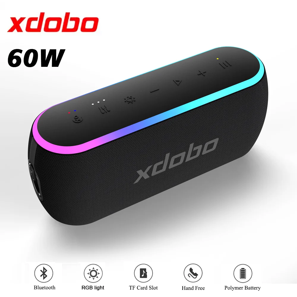 Bluetooth-Колонка XDOBO X8 III, 60 Вт, IPX7, водонепроницаемая
