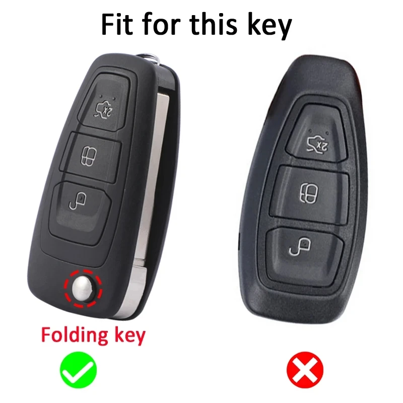 Car Key Case Cover for Ford Ranger C-Max S-Max Focus Galaxy Mondeo Transit Tourneo Custom