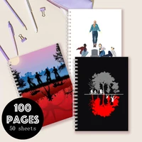 A5 Spiral Notebook Journal - Running UP Friends Eleven Upside Down - Fun Men Women Kids Christmas Gifts Funny Things