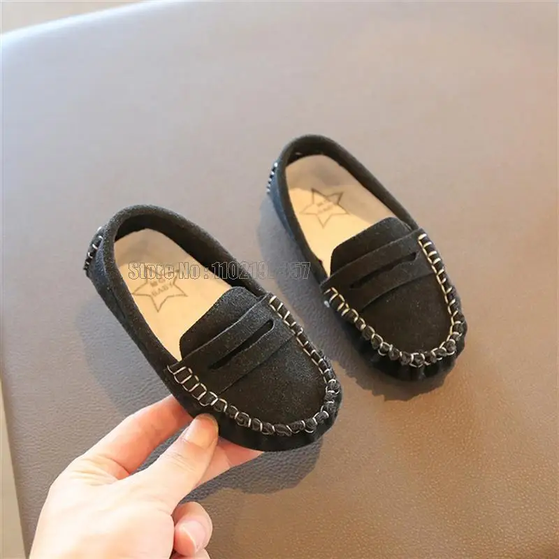 Children Boys Kids Loafer Sneakers Spring Summer Moccasin Girls Casual Toddler Baby Pu Leather Shoes 5