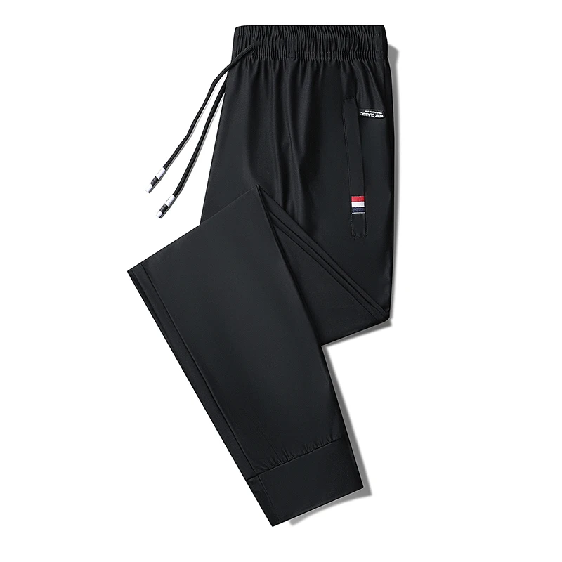 New Ice Silk Sports Comfortable Pants Sweat-absorbing Quick Drying Breathable Men's Outdoor Running Leisure Pants