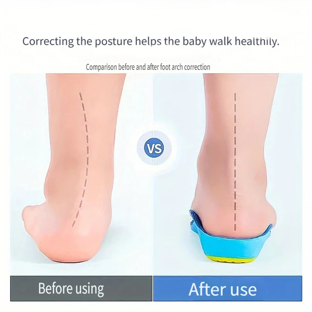 Kids Orthotics Flat Foot High Arch Support Orthopedic Insoles for Children Plantar Fasciitis Comfort Sports Running Shoes Pads 6