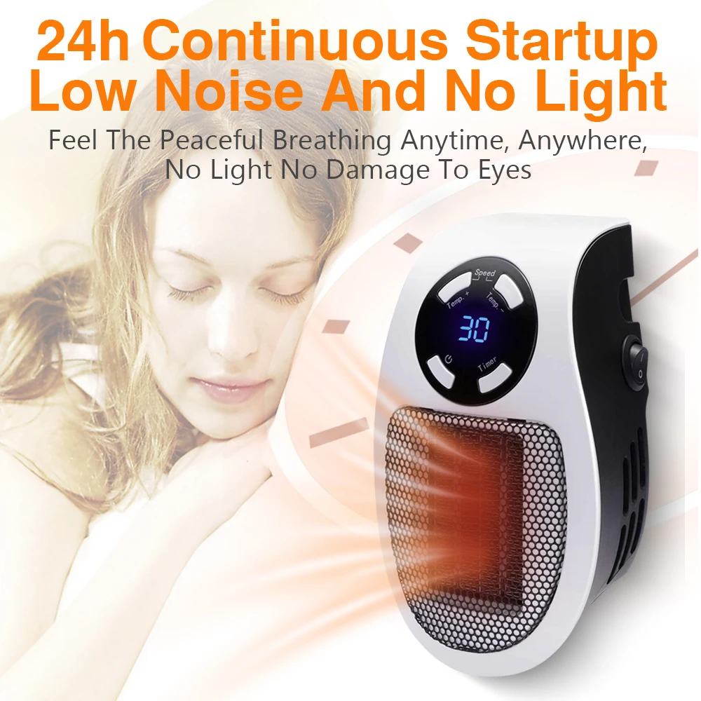 Portable Electric Heater Plug In Wall Heater Powerful Warm Blower Room  Heating Stove Household Radiator Remote Warmer Machine - AliExpress