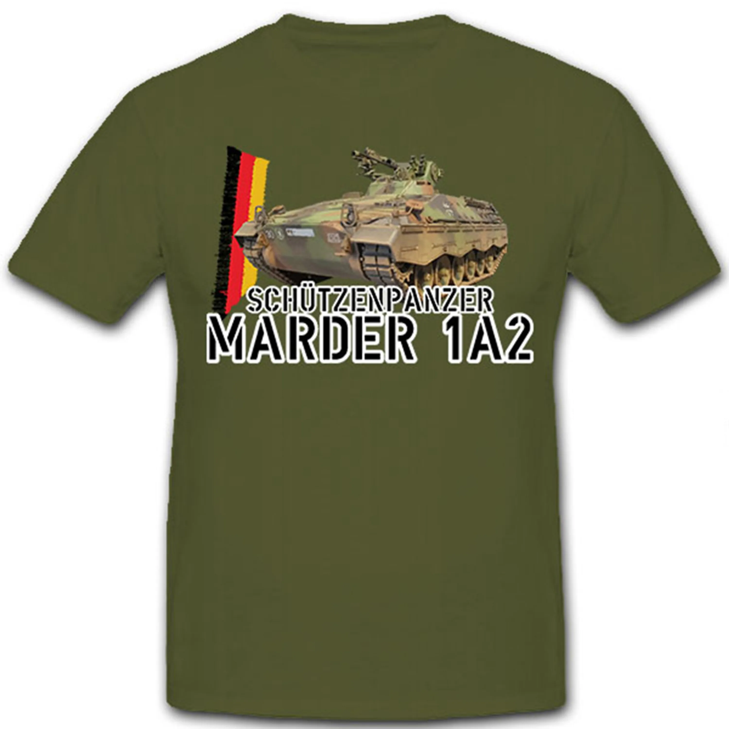 Bundeswehr Panzergrenadiere Marder 1A2 Armored Personnel Carrier T-Shirt.  Summer Cotton Short Sleeve O-Neck Mens T Shirt S-3XL - AliExpress