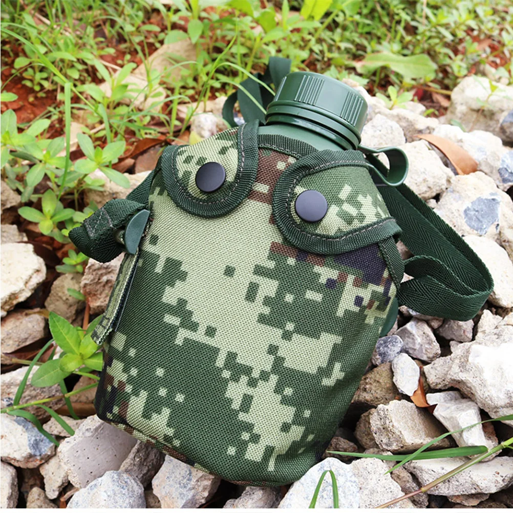 

1 Set Water Bottle Aluminum Alloy 1L Canteen Kettle for Camping Hiking Survival