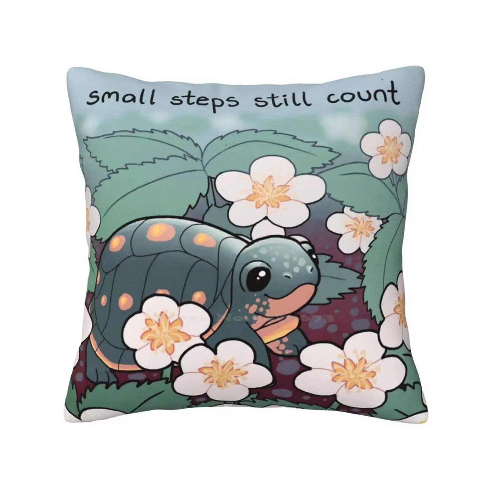 

Наволочка «маленькие шаговые по-прежнему», детская черепаха в клубничном цвете, подушка, подушка для психического здоровья, для самостоятельного ухода, самостоятельного приема