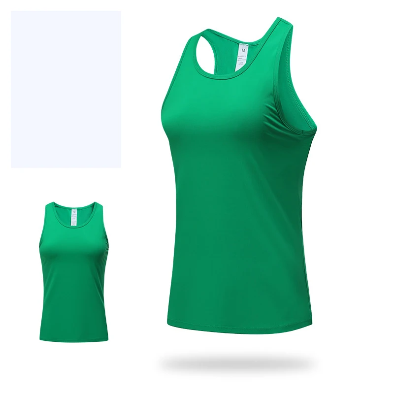 Summer Women Tight Yoga Vest High Elastic Solid Soft Breathable Sports Back Bottoming Underwear Running Slim Tank Top Outerwear 2