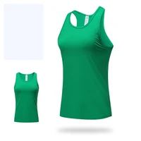 Summer Women Tight Yoga Vest High Elastic Solid Soft Breathable Sports Back Bottoming Underwear Running Slim Tank Top Outerwear 2