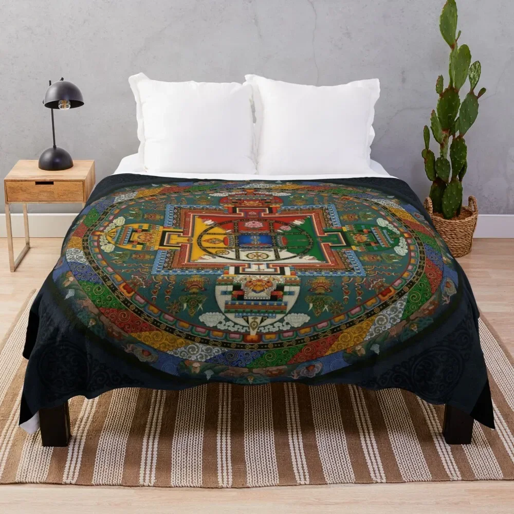 

Mandala of Yamantaka Throw Blanket Beautifuls Comforter Picnic Decorative Beds Blankets