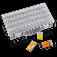 1pc 32/40/42/48/56/64 Slots Plastic Storage Box, DIY Diamond Painting Beads Charms Jewelry Accessories Organizer Box 3
