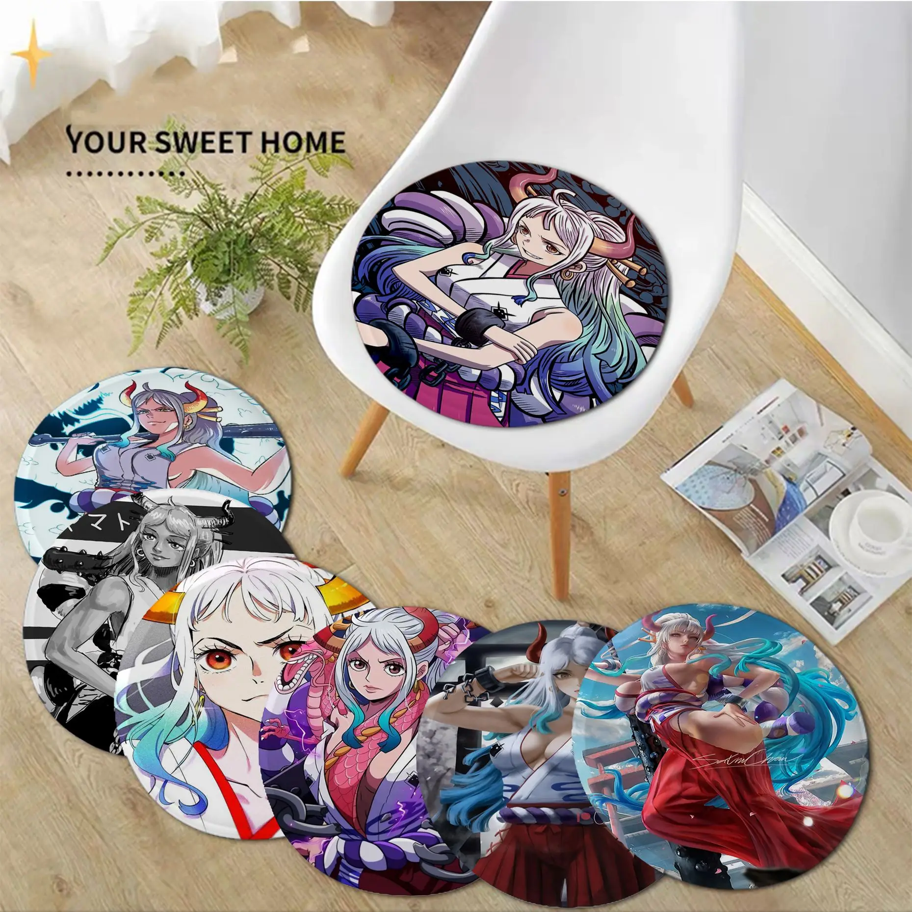 

Yamato One Piece Creative Stool Pad Patio Home Kitchen Office Chair Seat Cushion Pads Sofa Seat 40x40cm Seat Mat