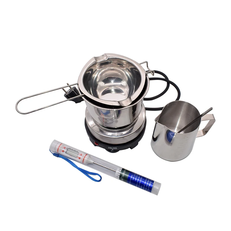 1 Set Beeswax Melting Pot with Electric Heater Stove Candle Making Beeswax Melter Heater Wax Melting DIY Candle