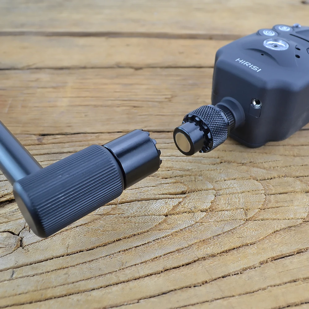 Adaptateur aluminium Quick-Change Hirisi AQ210 - Connecteur universel pour alarmes et rod pods pêche carpe