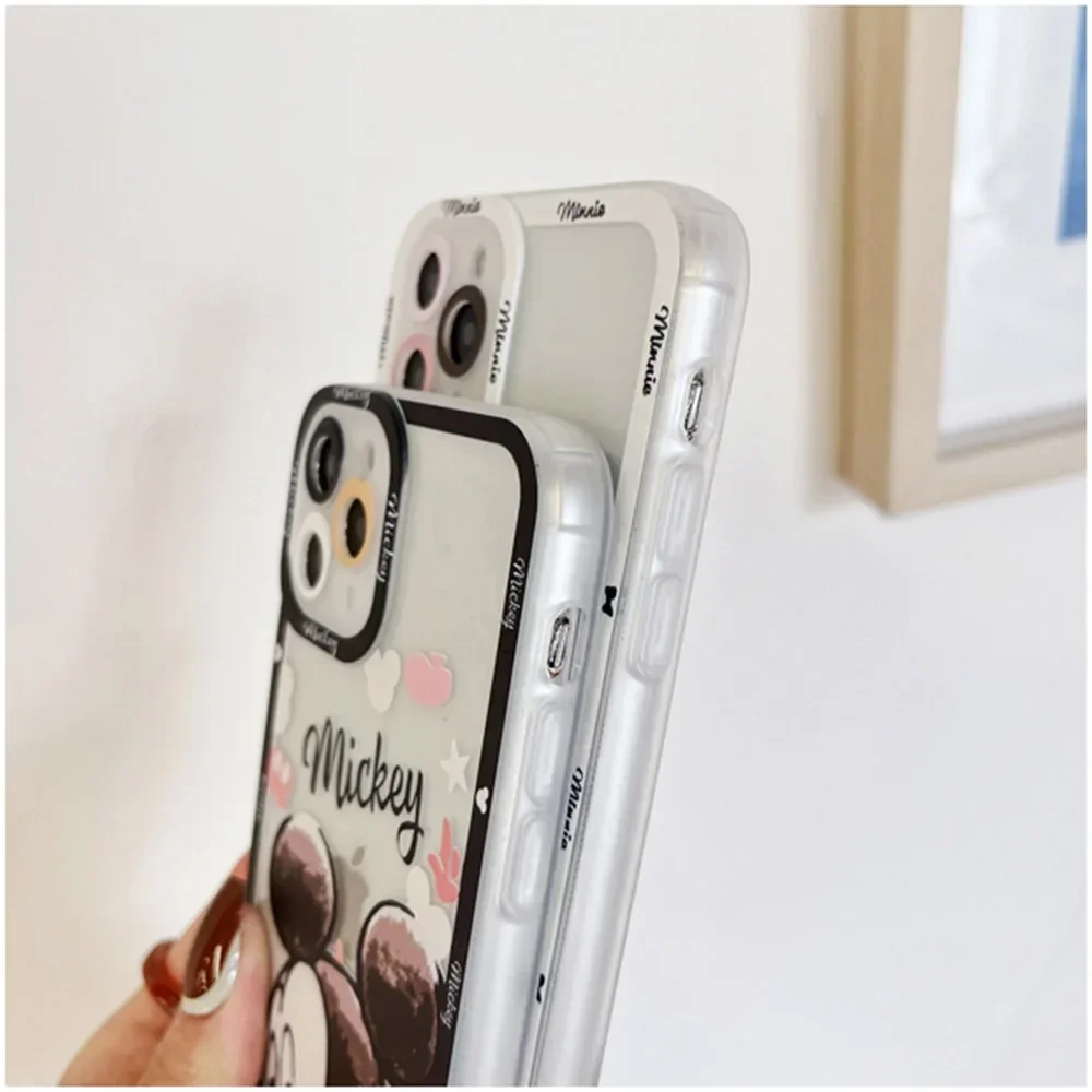 Phone Case Cartoon Art Painting Mickey Mouse For iPhone 15 14 13 12 11 Pro Max Mini X XS 7 8 Plus