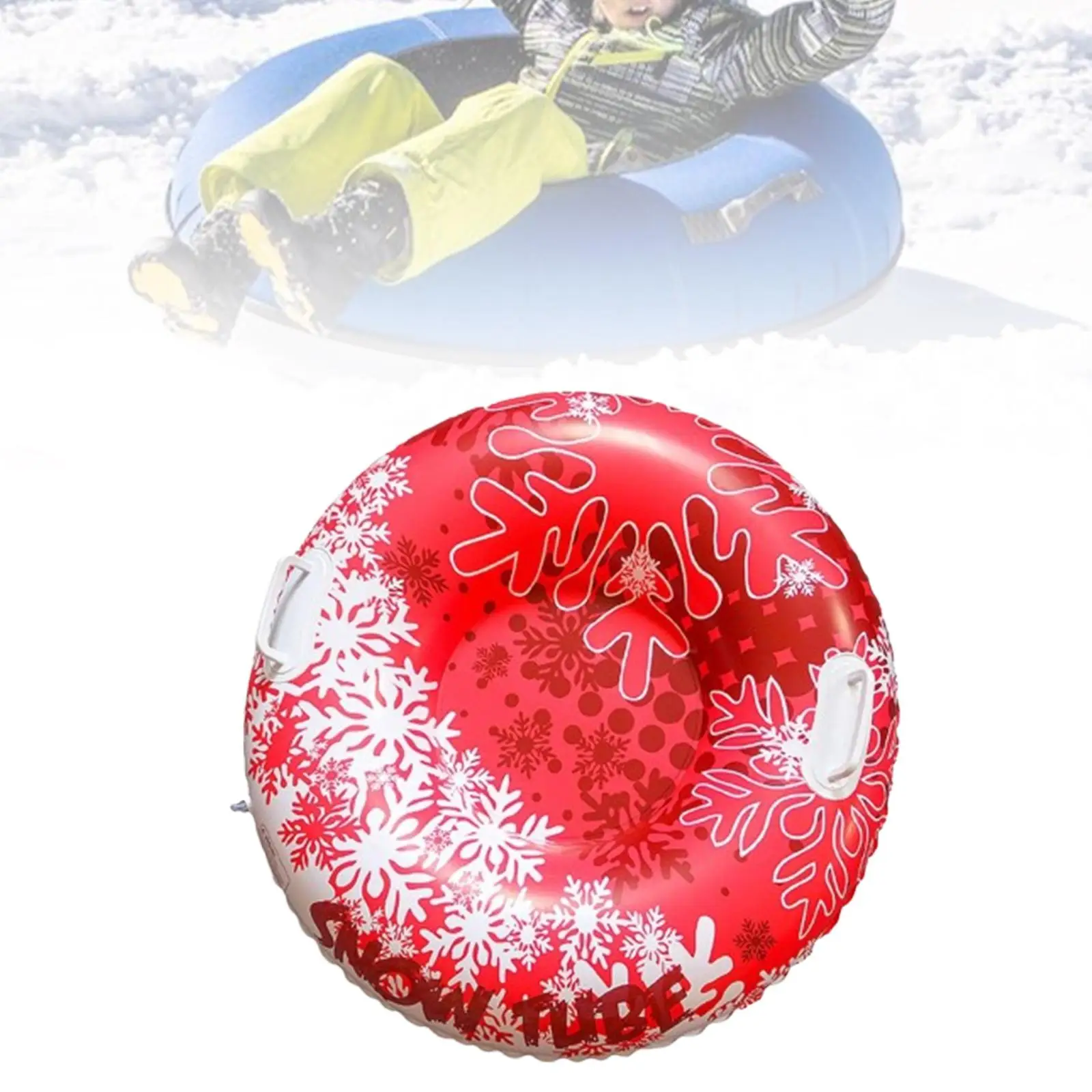 Inflatable Tube Sleigh Sledge Gift Portable Inflatable Sled for Holiday Family