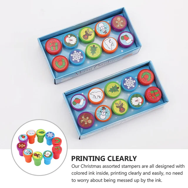 10pcs Graffiti Stampers Painting Stampers DIY Drawing Graffiti Stamp Toys 6