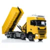 Metal 1:14 770S 10x10 Hydraulic RC Dumper Remote Control Full Dump Trucks Crane Light Sound 3 Speed Transmission Car Toy Vehicle 2