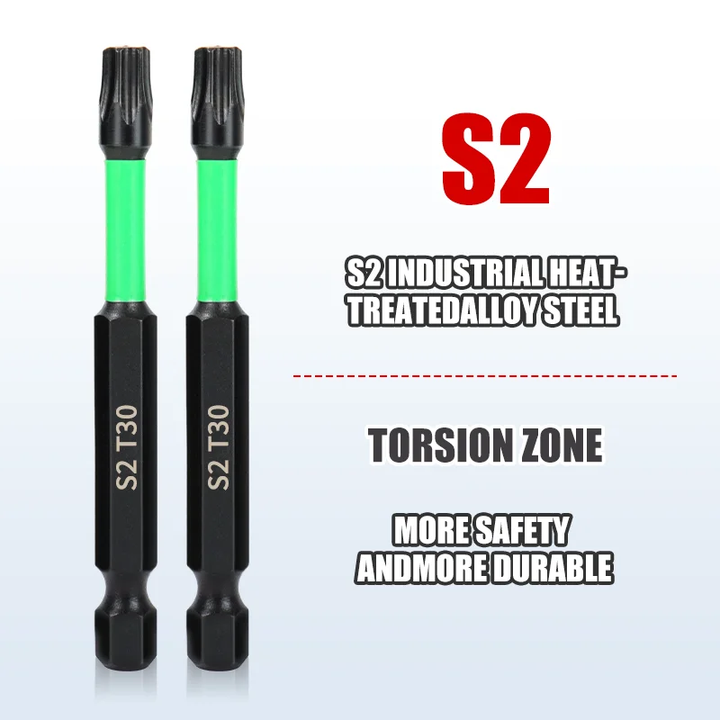 Magnetic Cross Screwdriver Bits S2 High Hardness Anti-shock Batch Head Non-slip Impact Driver Bit Sets