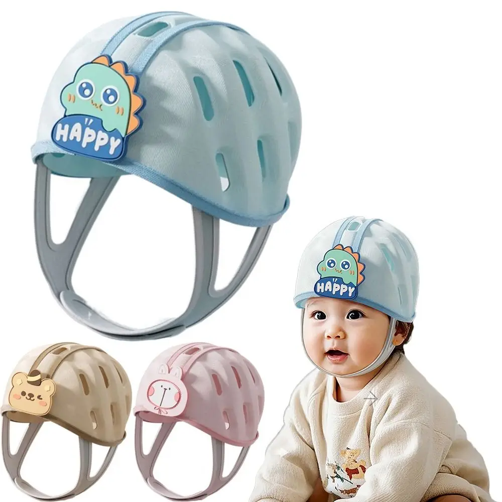 No Bumps Baby Safety Helmet 360-Degree Protection Adjustable Newborn Bumper Cap Breathable Comfortable To Wear