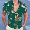 Hawaiian Shirt For Men 2024 3d Print Short Sleeve Blouse Beach Holiday Tops Summer Oversized Lapel Clothing Camisa Masculina 6