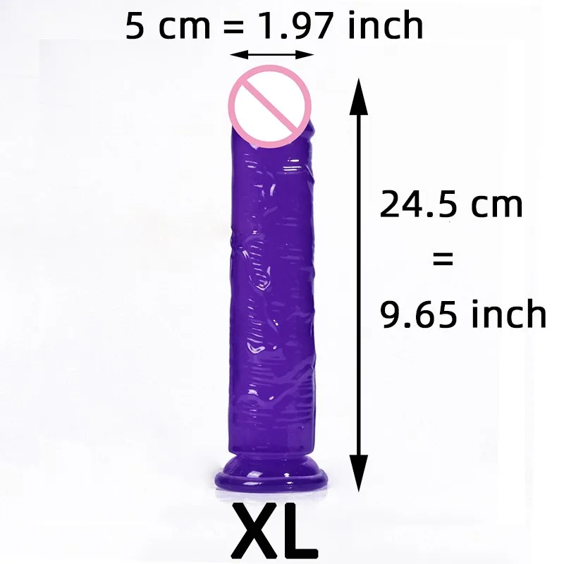 Soft Jelly Egg Free Dildo Penis Suction Cup Masturbator Orgasm SM Vaginal G-Spot Massage Butt Plug Anal Trainner Crystal Dildos sex toys