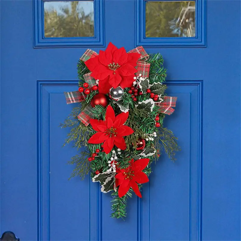 

Garland Pendant Exquisite Wear-resistant High-quality Materials Reusable Exquisite Workmanship Front Door Decoration Wreath