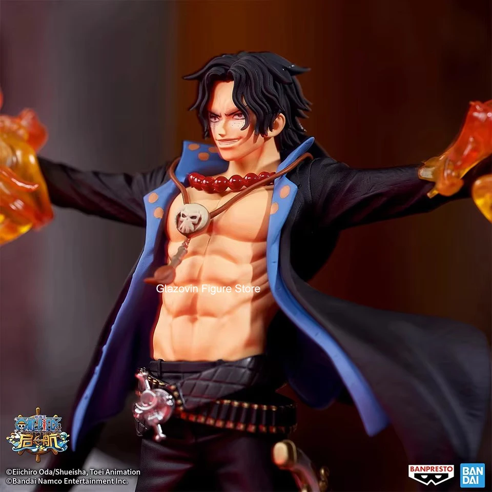 Figurina One Piece ABYstyle - Portgas D. Ace Super Figure Collection, 20 Cm, PVC Con Base Teschio