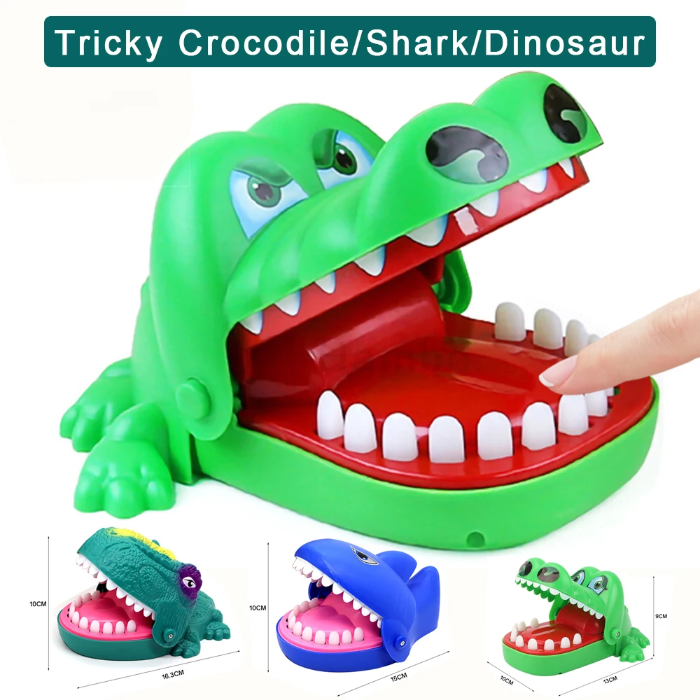 

Crocodile Teeth Finger Biting Toy Game Shark Biting Finger Dentist Tricky Games Toys For Kids Adults Dinosaur Bite Finger Toy