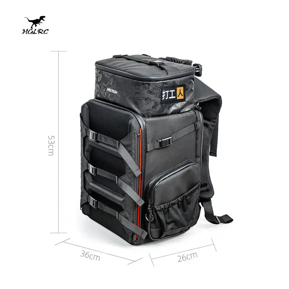 HGLRC B1 Drone Backpack Set (Backpack + Lumbar Support + Rain Cover + Battery Bag) thumbnail 6