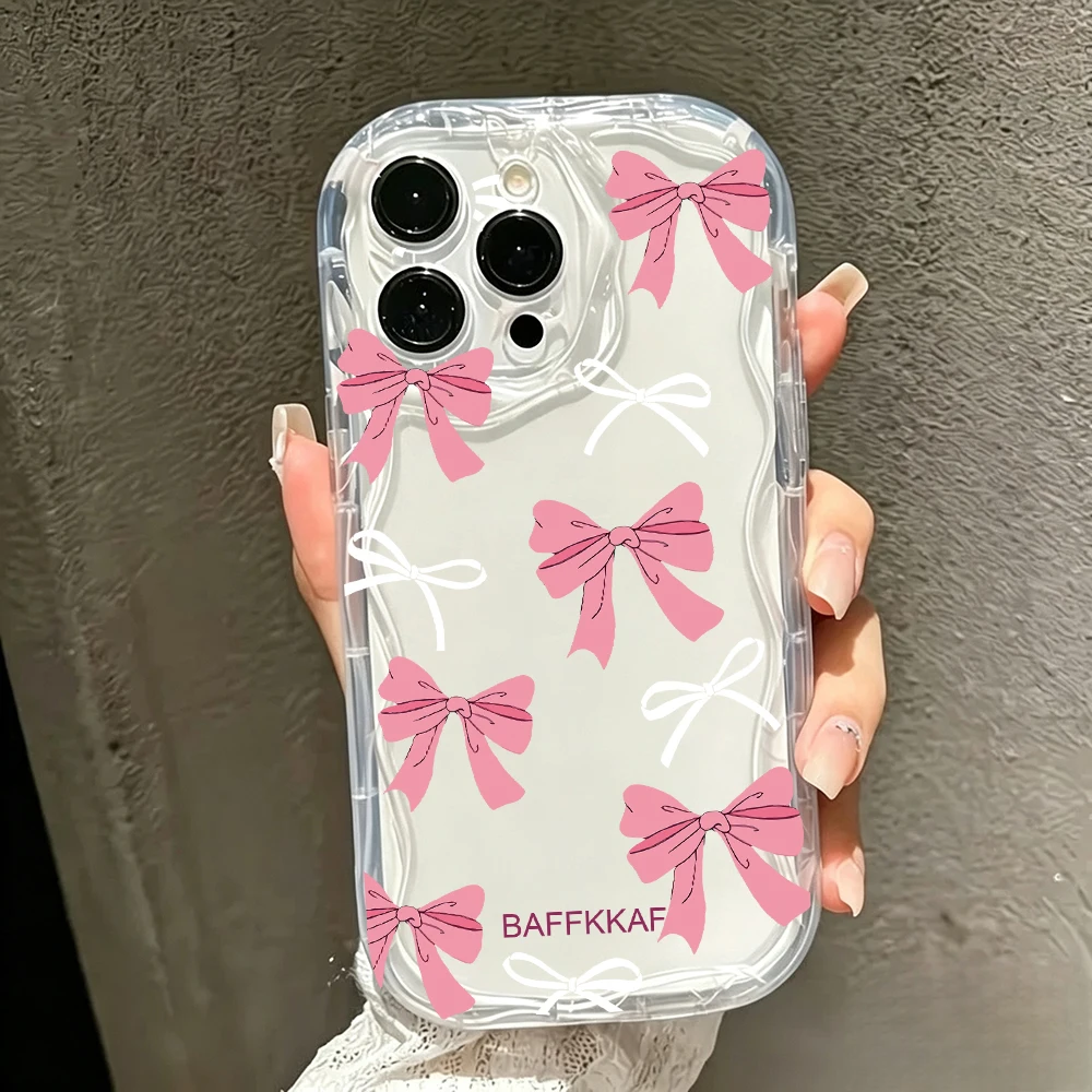 Chic Pink Bow Phone Case – Elegant and Stylish Protection Cover
