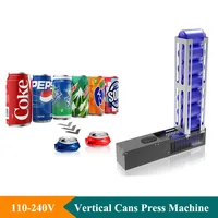 AutomaticCans Crusher Beer Juice Cola Continuous Cans Presser Machine Aluminum Bottles Flattening Tool Machine Home Use 1