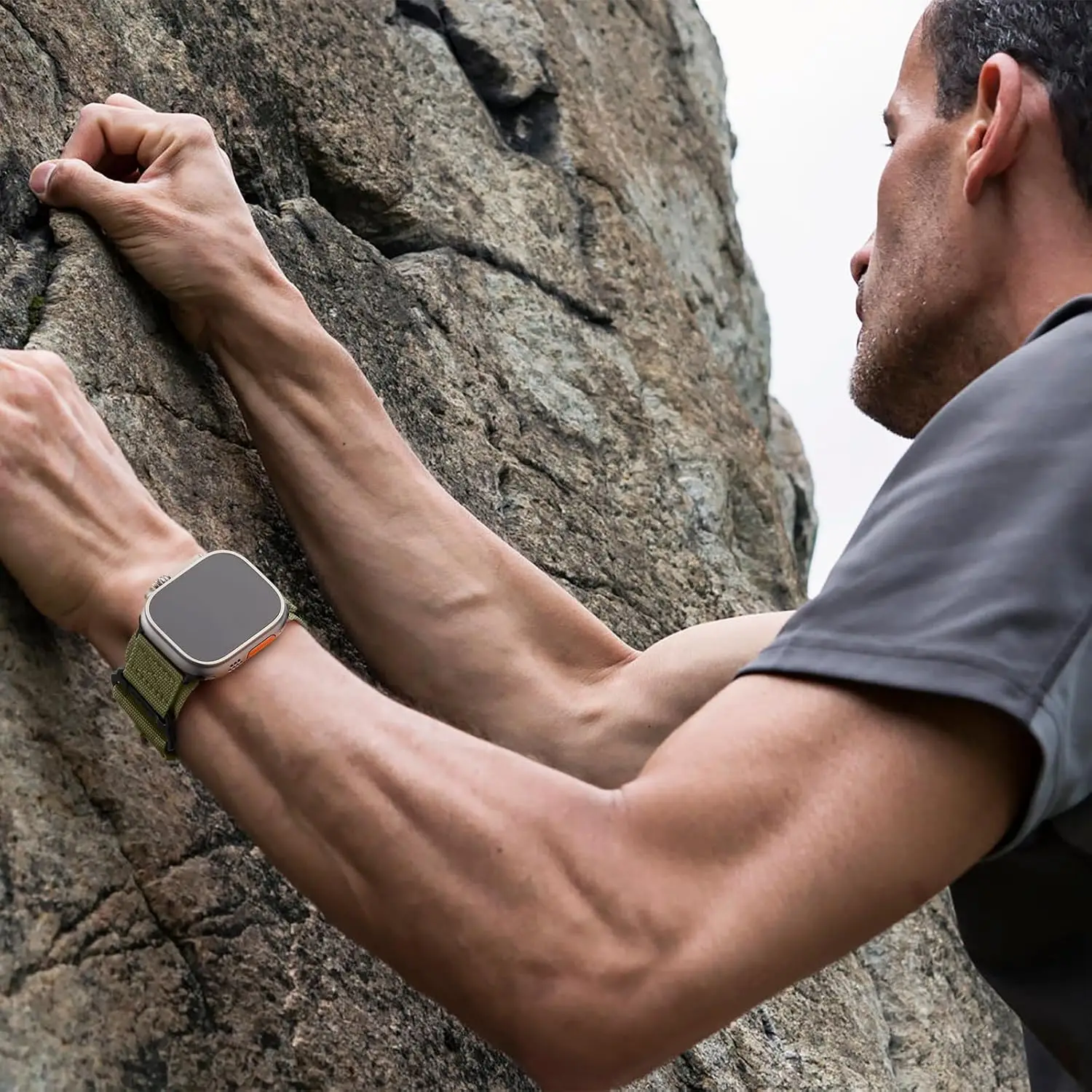 Durable Nylon Velcro Watch Strap for Smartwatches, Multiple Sizes Available