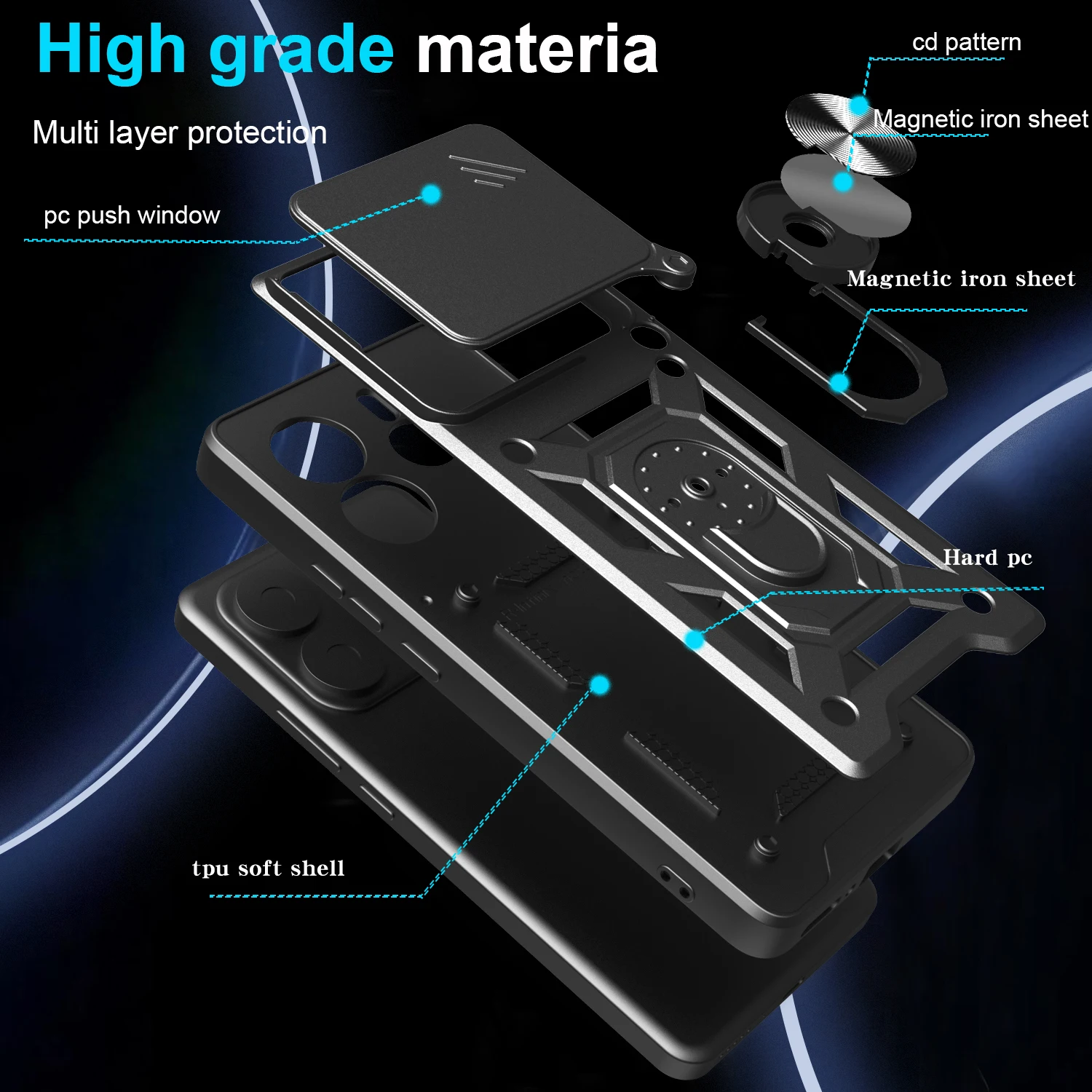 Shockproof Armor Back Cover