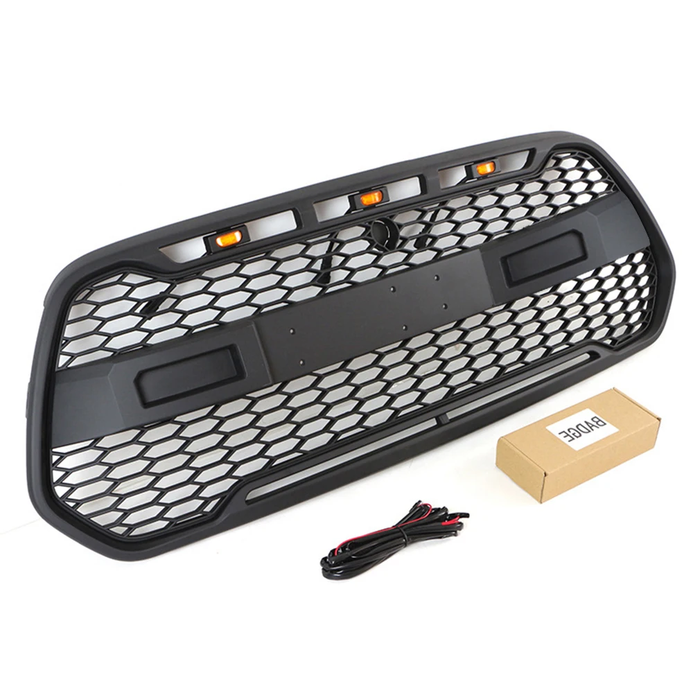 For Ford Transit Custom (North US Version) 2014-2021 Front Bumper Grill Upper Grid ABS Car Racing Grille Radiator Grille Fit