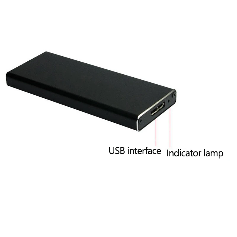 모바일 하드 드라이브 디스크 박스, PzzPss USB 3.1 TYPE-C-M.2 NGFF SSD, 6Gbps 외부 인클로저 케이스, M2 SATA SSD USB 3.1, 2  5 개