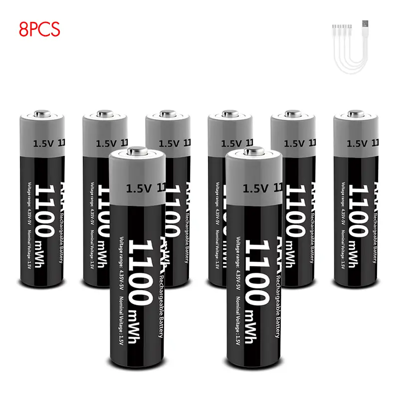 Kuugro Li-ion AAA and AA Rechargeable Batteries USB Lithium-ion 3400mWh 1.5V AA Rechargeable Batteries+1100mWh 1.5V AAA Battery - Image 22