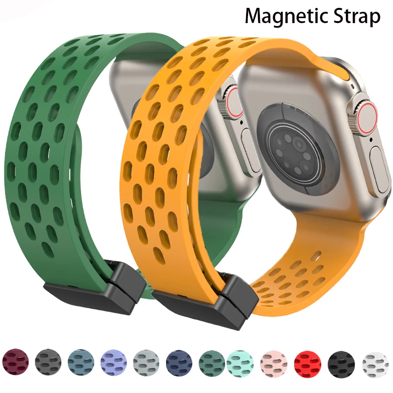 

Ремешок силиконовый для Apple watch series 7 8 SE 6 5 4 44 мм 40 мм 45 мм 41 мм 42 мм