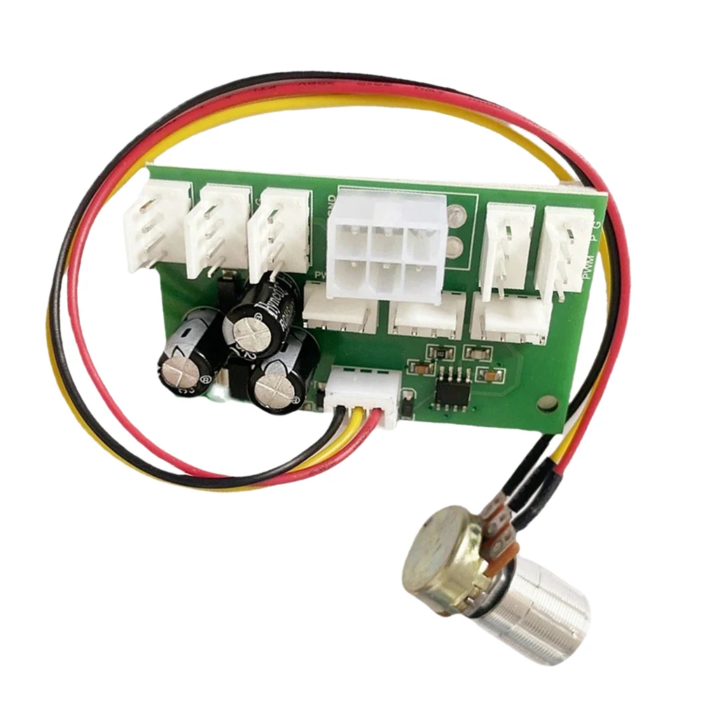 Cooler Fan HUB DC12V 3/4-Wire PWM Fan Speed Controller 8-Way High Power Standby 0.015A 25khz for Computer Case Fan