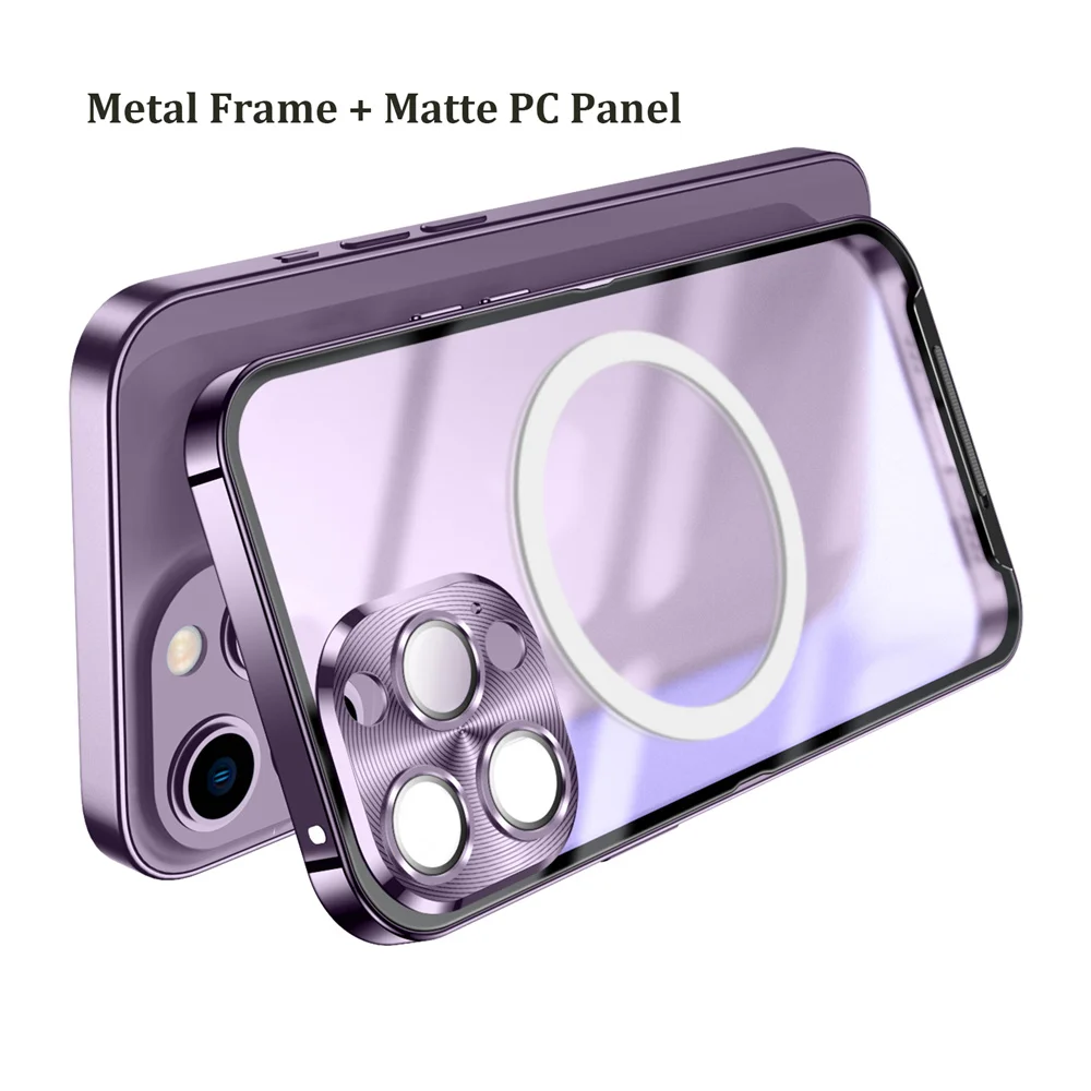 

Противоударный металлический бронированный чехол Magsafe для iPhone 14 Pro Max, чехол с замком, чехол для iPhone 11 12 13 Pro Max 14 Plus, чехол, оболочка