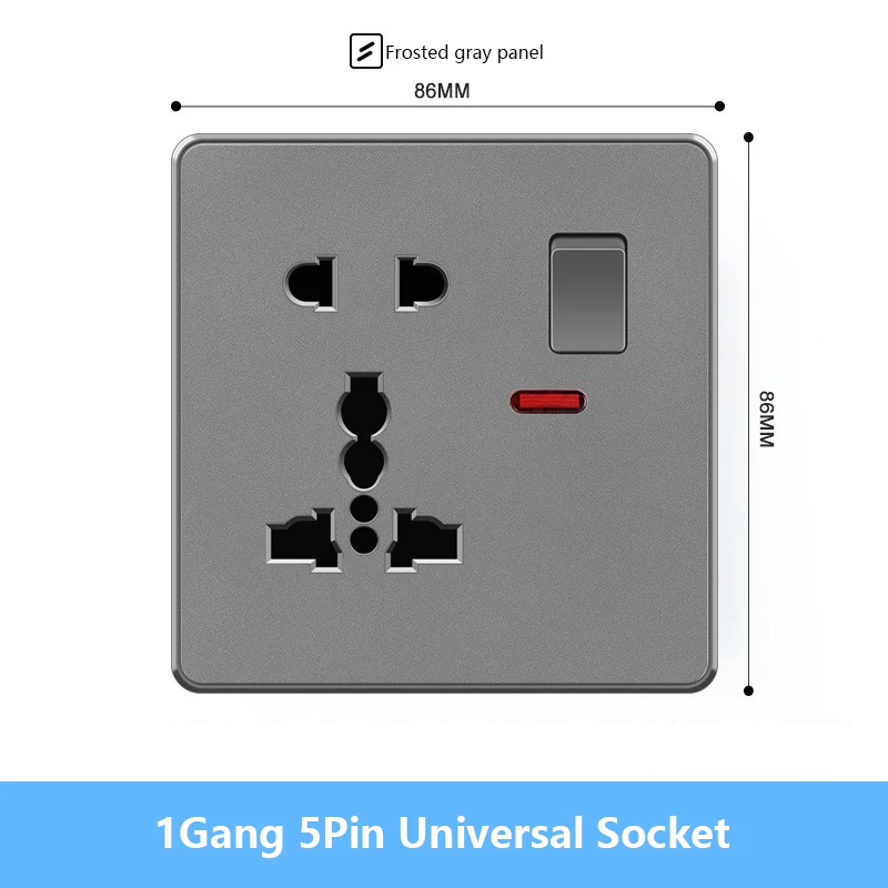 1Gang 5Pin Socket