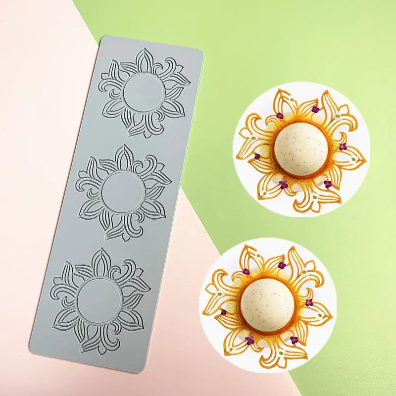 Leaf Flower Wreath Lace Silicone Mold Fondant Cake Sugarcraft Mould Chocolate Candy Des... - SKU LLSM0910 - UGI Packaging