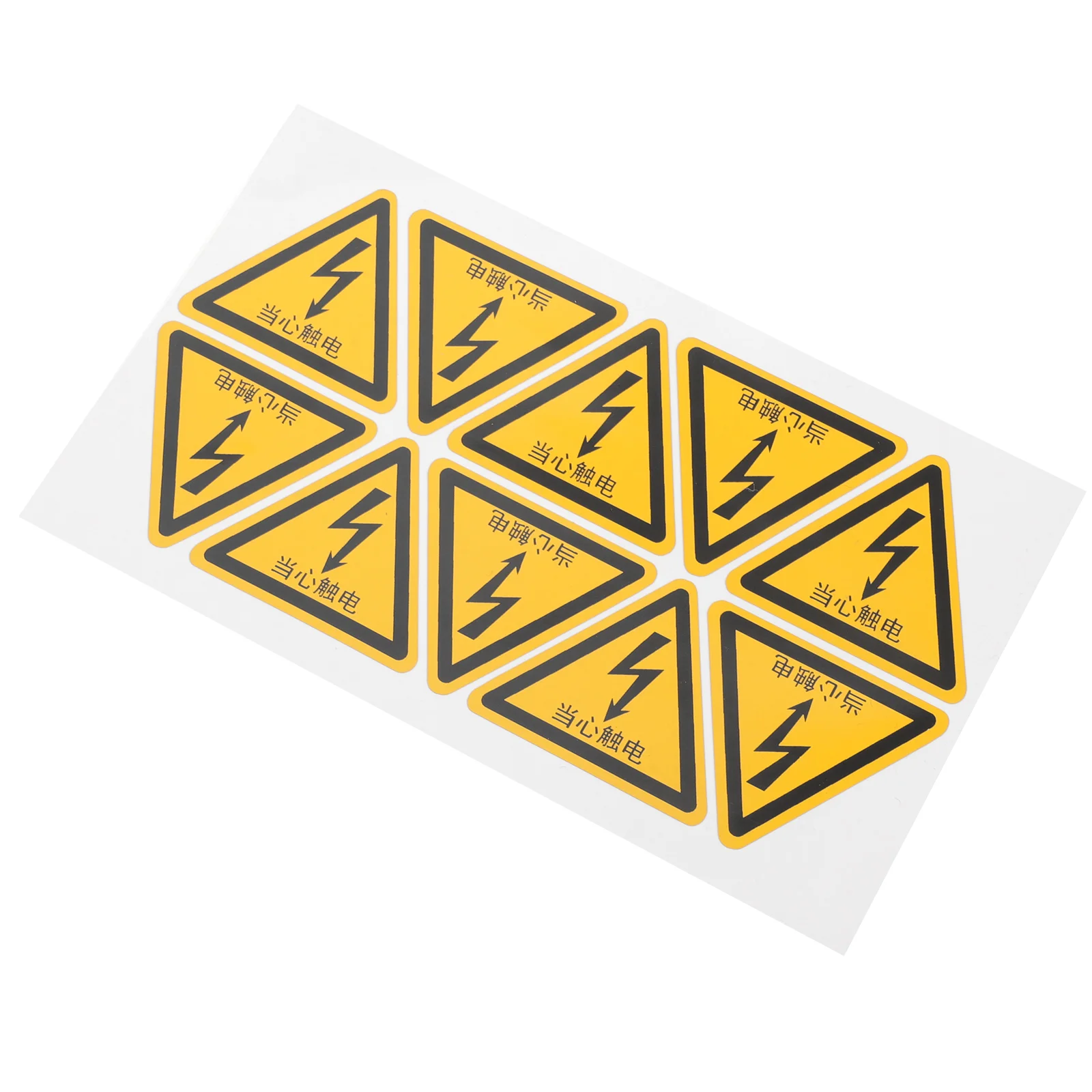 Рисунок 2 - защитные треугольные наклейки на