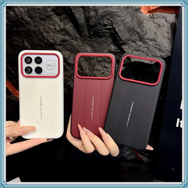Luxury PU Leather Shockproof Phone Case with Soft TPU Bumper Protection